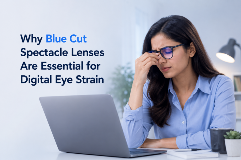 Why Blue Cut Spectacle Lenses Are Essential for Digital Eye Strain