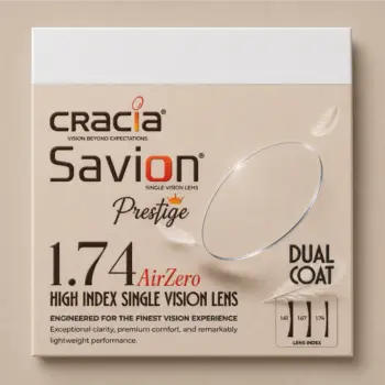 Cracia Savion Prestige 1.74 AirZero High Index Single Vision Lens with Dual Coat