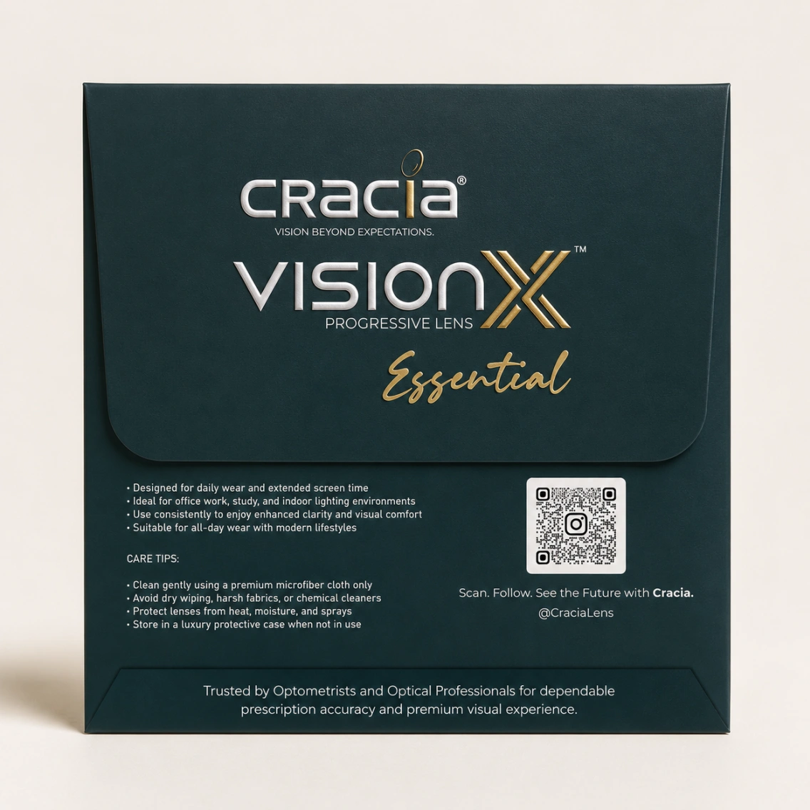 Cracia VisionX Essential 1.56 Blue Filter Progressive Lens - Image 2