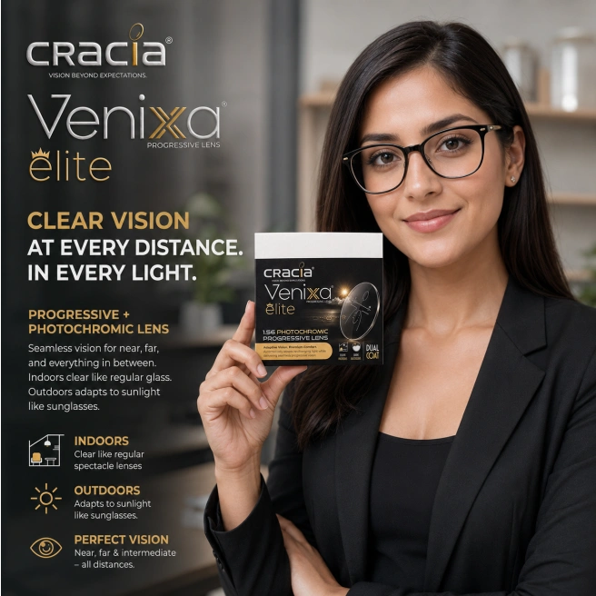 CRACIA Venixa Elite 1.56 Photochromic Progressive Lens - Image 5