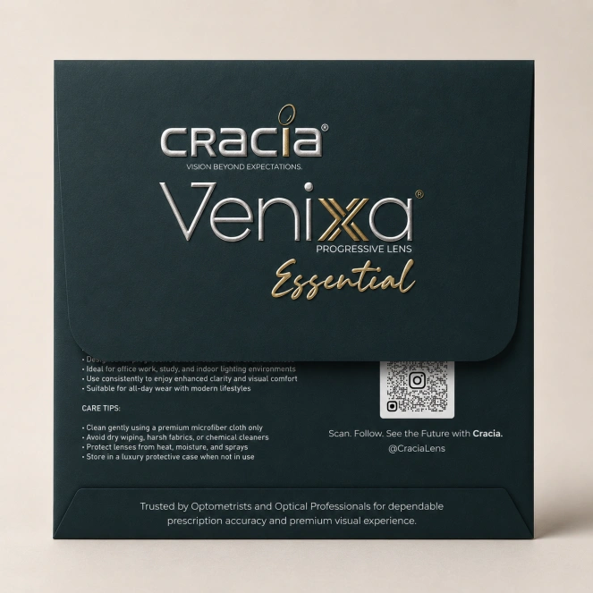 Cracia-Venixa® ( Essential ) 1.56 Blue Filter Progressive Lens - Image 2
