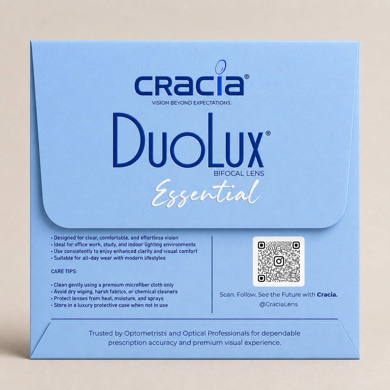 Cracia DuoLux Essential 1.56 Blue Filter Bifocal Lens | Dual Coat | Premium HD Vision Lens - Image 3