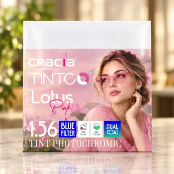 Cracia TINTCO Lotus Pink Photochromic Lens Clear Indoors Dark Outdoors