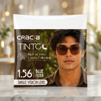Cracia TINTCO 1.56 Blue Filter Single Vision Lens - Rich in Tone Cocoa Collection